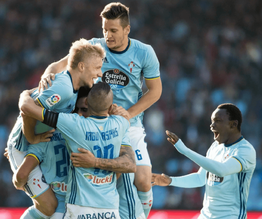 包含塞尔塔主场战胜皇家社会，实现主场三连胜的词条