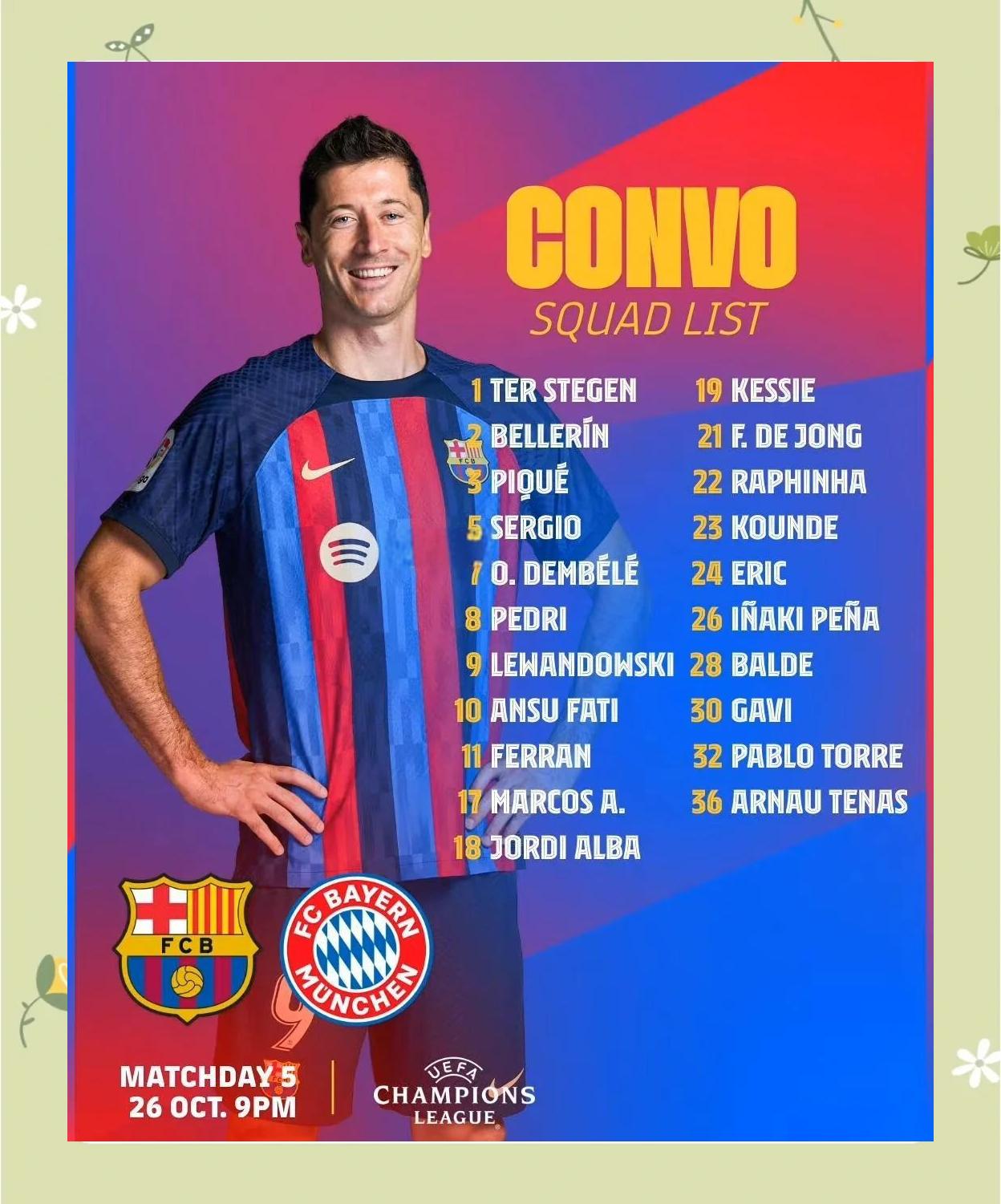 拜仁慕尼黑主攻巴萨球员意图夺得欧冠锦标