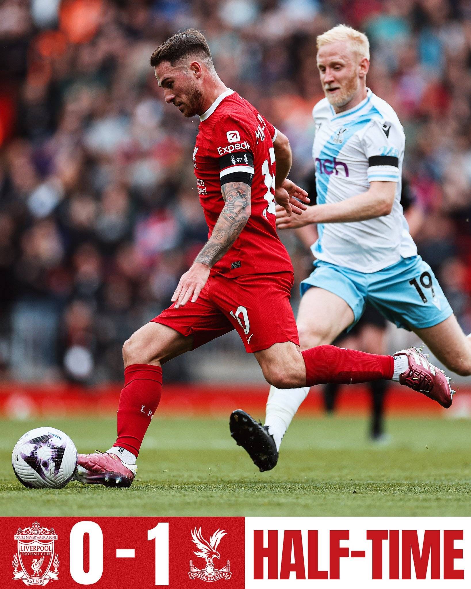 利物浦客场战平水晶宫，稍显疲态